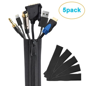 50cm/20" DIY Cable Management Sleeve Neoprene Zipper Closure Wrap Wire Cord Hider Cover Organizer System for PC/TV/Office/Phone
50cm/20" DIY Cable Management Sleeve Neoprene Zipper Closure Wrap Wire Cord Hider Cover Organizer System for PC/TV/Office/Phone