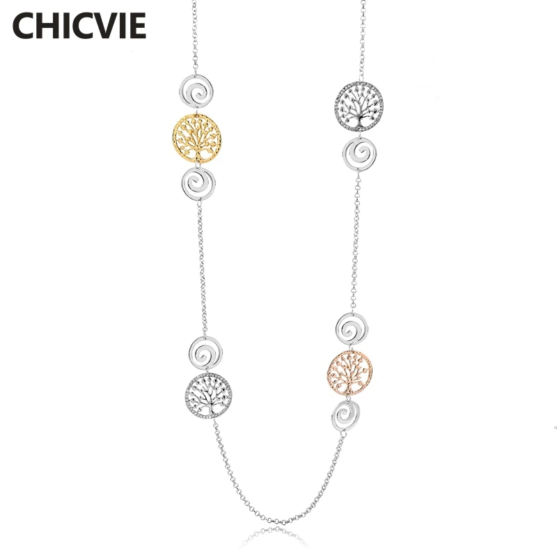 CHICVIE Necklace Women Fine Jewelry Long Chain Pendant Necklace Long Sweater Necklace For Woman Statement Necklaces SNE170102
CHICVIE Necklace Women Fine Jewelry Long Chain Pendant Necklace Long Sweater Necklace For Woman Statement Necklaces SNE170102