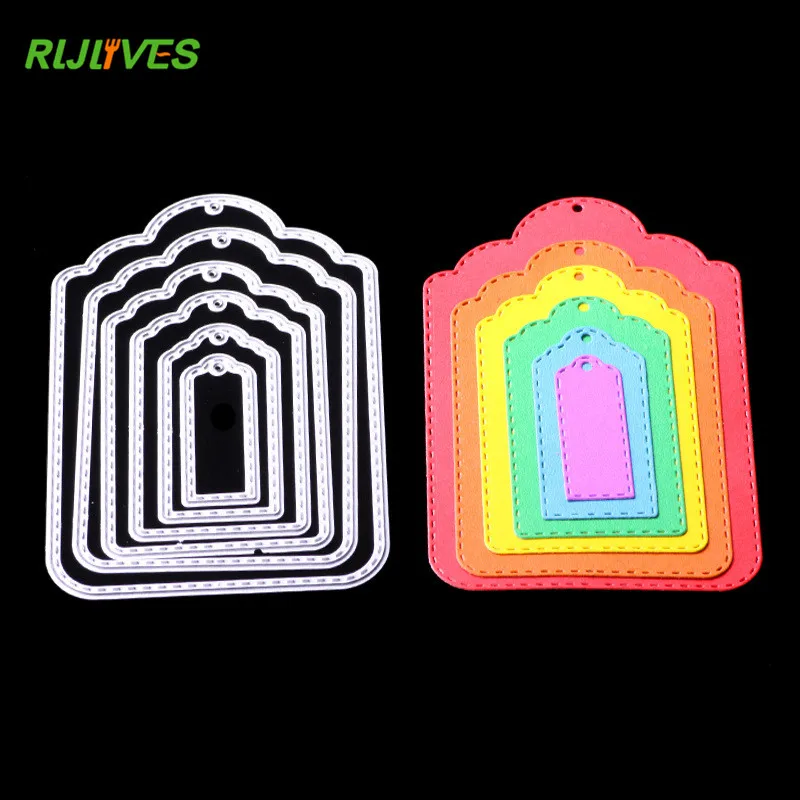 RLJLIVES Frame Tags Metal cutting dies stencils for DIY Scrapbooking/photo album Decorative Embossing DIY Paper Cards 8.1x12.1cm
RLJLIVES Frame Tags Metal cutting dies stencils for DIY Scrapbooking/photo album Decorative Embossing DIY Paper Cards 8.1x12.1cm