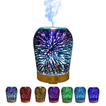 100mL Aromatherapy 3D Essential Oil Diffuser Auto Shut-off Ultrasonic Aroma Cool Mist Humidifier with 7 Color Light Wooden Base
100mL Aromatherapy 3D Essential Oil Diffuser Auto Shut-off Ultrasonic Aroma Cool Mist Humidifier with 7 Color Light Wooden Base