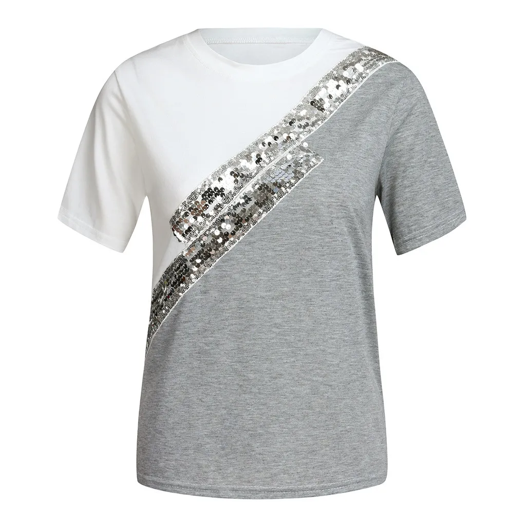 2019 New Tshirt Women Harajuku Summer Casual Patchwork Short Sleeve O-Neck T-shirt Tops Camisetas Verano Mujer Top Women T Shirt
2019 New Tshirt Women Harajuku Summer Casual Patchwork Short Sleeve O-Neck T-shirt Tops Camisetas Verano Mujer Top Women T Shirt