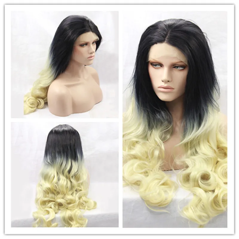 2017 Hot Sale Heat Resistant Wigs Ombre Body Wave Long Black to Yellow Synthetic Lace Front Wigs for Black Women 2017 Hot Sale Heat Resistant Wigs Ombre Body Wave Long Black to Yellow Synthetic Lace Front Wigs for Black Women<br><br>Aliexpress