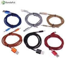 RondaFul Type c Cable for MacBook Chomebook m5 letv Oneplus type-c wire fast Charge usb3.0 cable type USB C cables 1m