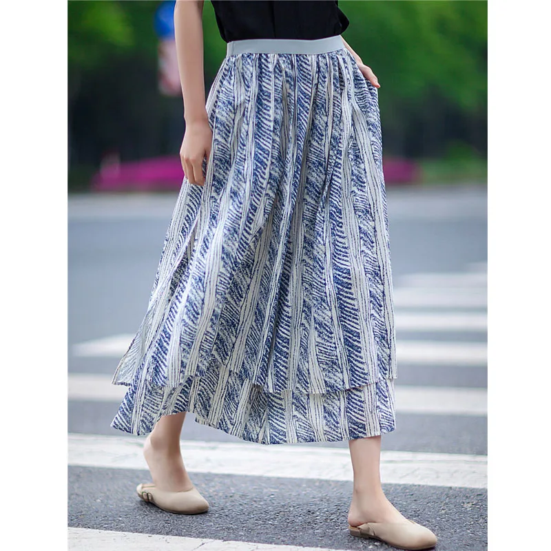SCUWLINEN Women Pants 2019 Summer Vintage Batik Print Irregular Loose Wide Leg Pants Casual Double Layer Trousers for Women W45
SCUWLINEN Women Pants 2019 Summer Vintage Batik Print Irregular Loose Wide Leg Pants Casual Double Layer Trousers for Women W45