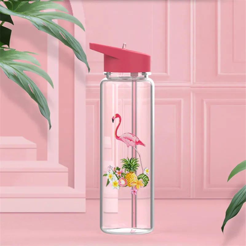 Eco-Friendly 750ml/25oz 100%Tritan Sports My Straw Water Bottle With Flamingos Printing My Drink Juice Handle The Unicorn Kettle
Eco-Friendly 750ml/25oz 100%Tritan Sports My Straw Water Bottle With Flamingos Printing My Drink Juice Handle The Unicorn Kettle