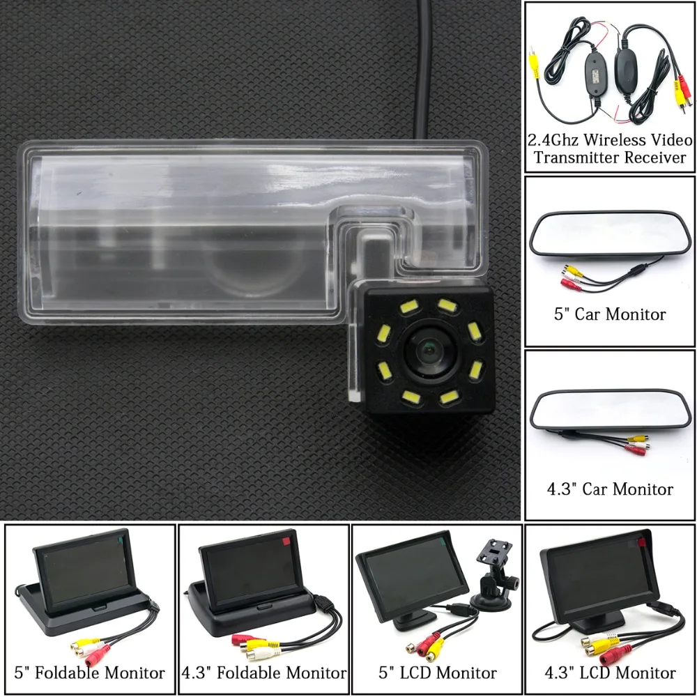 8LED Car Parking Rear View Camera 4.3" 5" Parking Mirror LCD Monitor 2.4GHZ Wireless For Suzuki SX4 SX-4 Sedan 2011 2012 Swift
8LED Car Parking Rear View Camera 4.3" 5" Parking Mirror LCD Monitor 2.4GHZ Wireless For Suzuki SX4 SX-4 Sedan 2011 2012 Swift