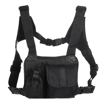 Outdoor Vest Chest Rig Black Chest Front Pack Pouch Rig Carry For Two Way Radio Walkie Talkie
Outdoor Vest Chest Rig Black Chest Front Pack Pouch Rig Carry For Two Way Radio Walkie Talkie