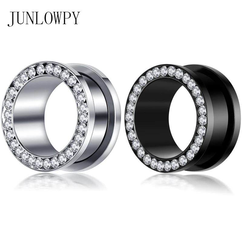 JUNLOWPY Screw Earring Tunnels Piercing Plugs Silver Black Flesh Tunnel Ear Plug Body Jewelry Ear Gauges Kit 00g Ear Stretcher
JUNLOWPY Screw Earring Tunnels Piercing Plugs Silver Black Flesh Tunnel Ear Plug Body Jewelry Ear Gauges Kit 00g Ear Stretcher