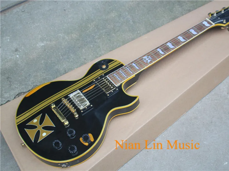 6-String Electric Guitar,Black Color Body and Rosewood Fingerboard,Yellow Binding,Gold Hardware and can be Customized
6-String Electric Guitar,Black Color Body and Rosewood Fingerboard,Yellow Binding,Gold Hardware and can be Customized