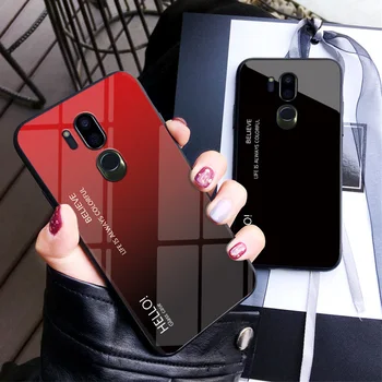 Haissky Gradient Tempered Glass Case For LG G7 ThinQ Fashion Rainbow Hard Back Cover for LG G7 Colorful Luxury Cover Shell Coque
Haissky Gradient Tempered Glass Case For LG G7 ThinQ Fashion Rainbow Hard Back Cover for LG G7 Colorful Luxury Cover Shell Coque