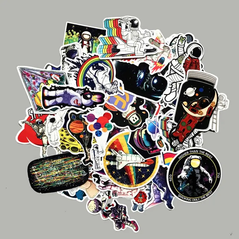 50 Pcs/set Dream Outer Space Astronaut Universe Stickers for Pad Phone Case Laptop Car Skateboard Helmet Bicycle Suitcase Toys
50 Pcs/set Dream Outer Space Astronaut Universe Stickers for Pad Phone Case Laptop Car Skateboard Helmet Bicycle Suitcase Toys