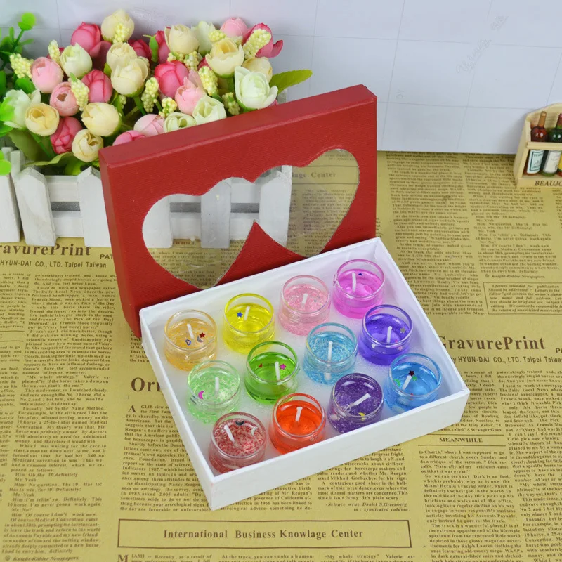 Fashion Romantic Glass Jelly Candles for Wedding Decorations Mini Love Scented Candles Gel Wax Party Wedding Tea Light Candles
Fashion Romantic Glass Jelly Candles for Wedding Decorations Mini Love Scented Candles Gel Wax Party Wedding Tea Light Candles