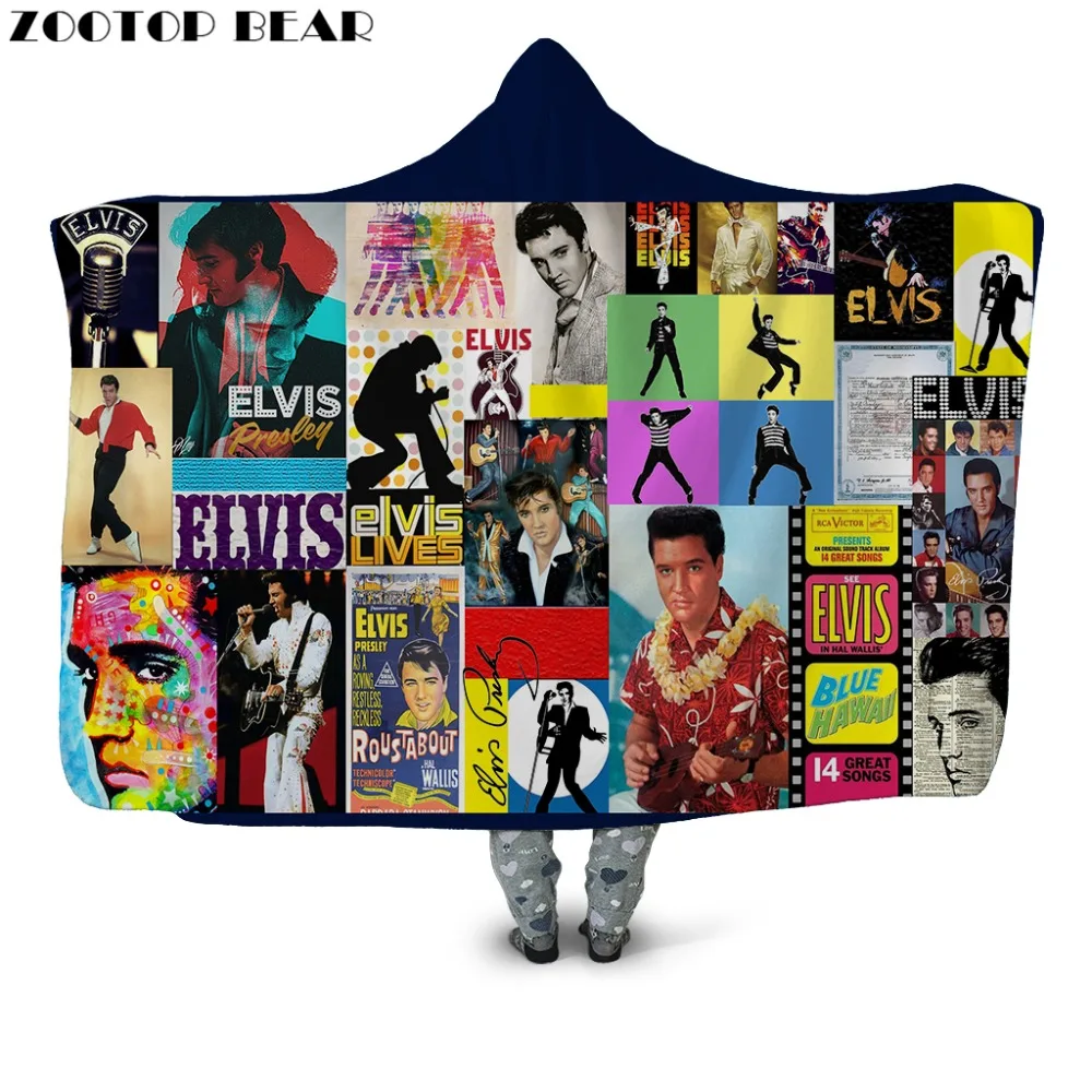 Elvis Presley Hooded Blanket Movie Poster Print Sherpa Fleece Wearable Blanket Kids Adults Throw Blanket Home Textiles
Elvis Presley Hooded Blanket Movie Poster Print Sherpa Fleece Wearable Blanket Kids Adults Throw Blanket Home Textiles