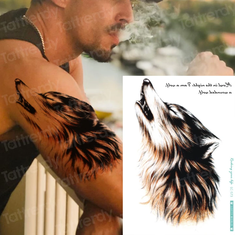 Waterproof Temporary Tattoo Sticker Forest Wolf Pattern Water Transfer Wild Man Body Art Flash Fake Tatoo Big Boys Arm Tattoos
Waterproof Temporary Tattoo Sticker Forest Wolf Pattern Water Transfer Wild Man Body Art Flash Fake Tatoo Big Boys Arm Tattoos