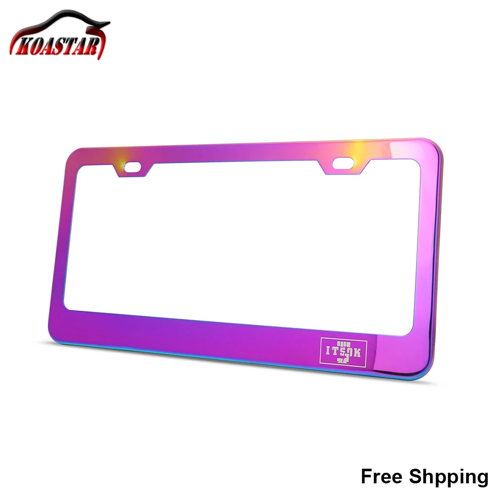 Universal USA License Plate Frame Stainless Steel Neo Chrome Durable Rust Protection for Vehicles
Universal USA License Plate Frame Stainless Steel Neo Chrome Durable Rust Protection for Vehicles