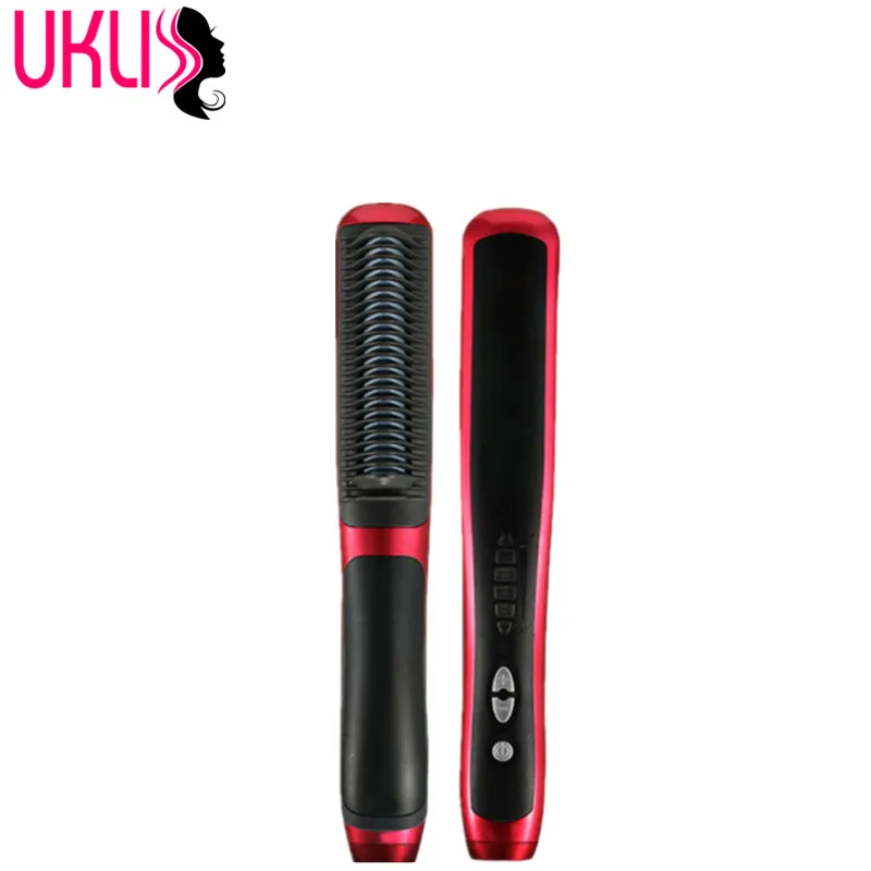 2017 Professional Fast Hair Straightener Brush Comb Electric LCD Auto Temperature Control Flat Iron chapinha Straightener 
2017 Professional Fast Hair Straightener Brush Comb Electric LCD Auto Temperature Control Flat Iron chapinha Straightener