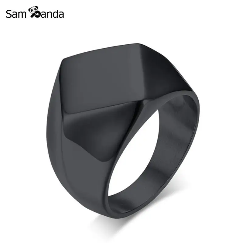 Classic Stainless Steel Black Square Rings Men Signet Ring For Men Rock Vintage Mens Jewelry Punk Finger Rings Anel Masculino
Classic Stainless Steel Black Square Rings Men Signet Ring For Men Rock Vintage Mens Jewelry Punk Finger Rings Anel Masculino
