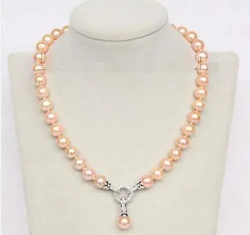 Free Shipping>> new hot 17" 11mm natural round pink pearls necklace pendant Platinum Plated clasp j9826
Free Shipping>> new hot 17" 11mm natural round pink pearls necklace pendant Platinum Plated clasp j9826