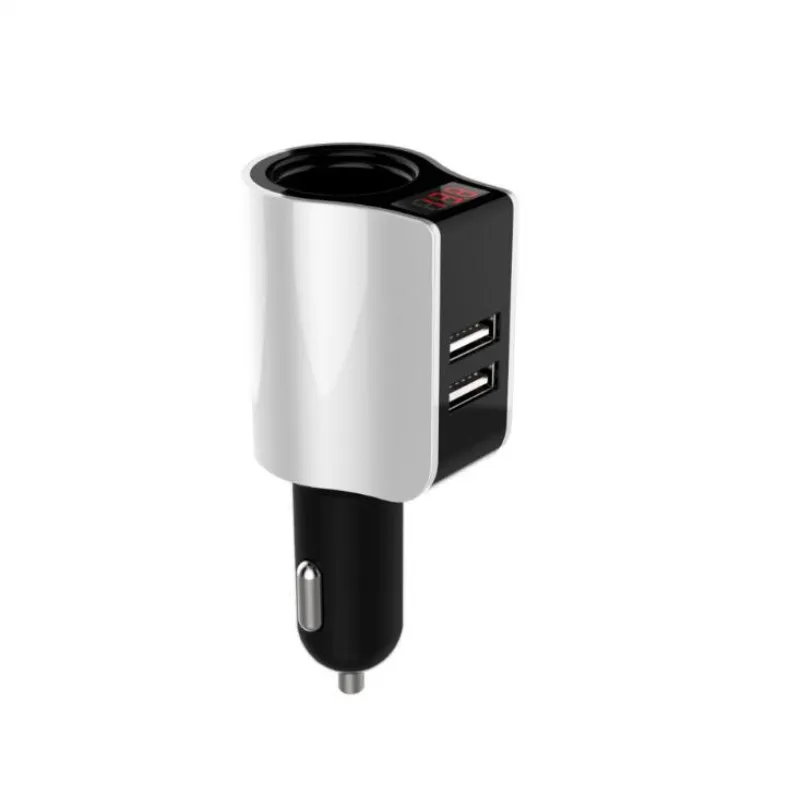 New Car charger dual usb one tow two multi-function mobile phone Display voltage current For iPhone samsung xiaomi Huawei
New Car charger dual usb one tow two multi-function mobile phone Display voltage current For iPhone samsung xiaomi Huawei