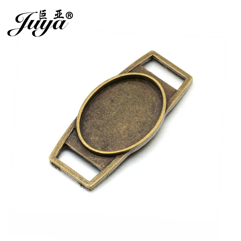 JUYA шармы Подвески фурнитура 4 шт./лот 18x25 мм винтажный разъем для DIY браслета