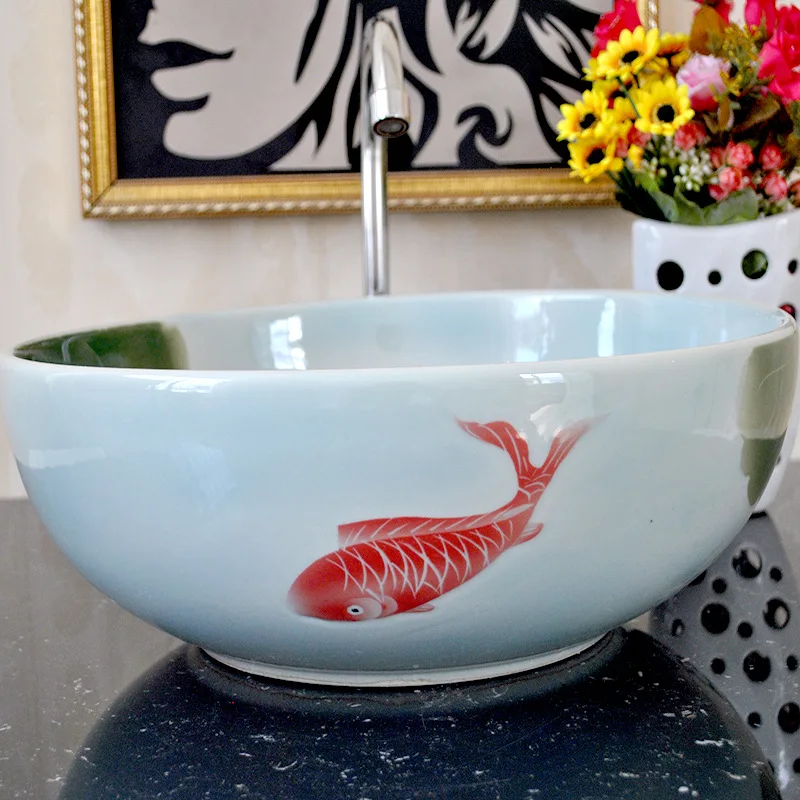 Керамическая раковина с ручной росписью Lotus Pond Supply Jingdezhen, раковина для умывальника, сценическая Нетоксичная, без свинца, 32013
Керамическая раковина с ручной росписью Lotus Pond Supply Jingdezhen, раковина для умывальника, сценическая Нетоксичная, без свинца, 32013