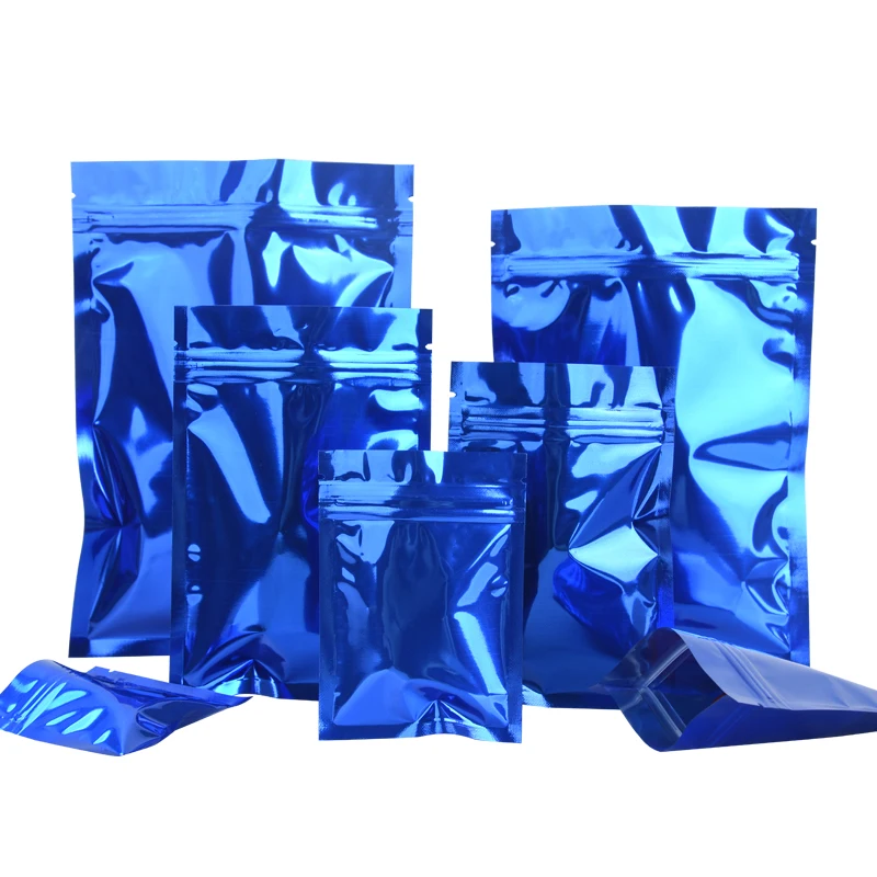 Wholesale 100pcs Glossy Blue Aluminum Foil Ziplock Packaging Bag Metallic Blue Foil Zipper Package Bags Powder Sugar Gift Bags
Wholesale 100pcs Glossy Blue Aluminum Foil Ziplock Packaging Bag Metallic Blue Foil Zipper Package Bags Powder Sugar Gift Bags
