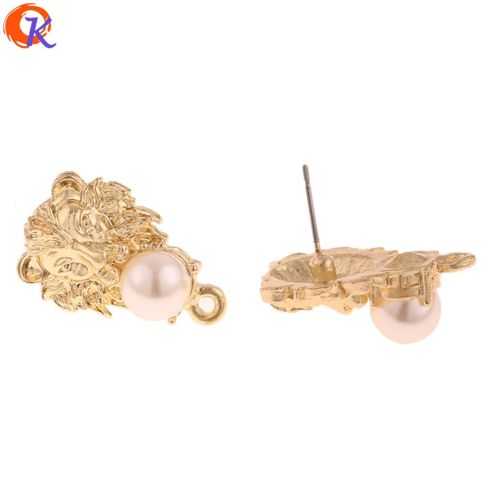Cordial Design 50Pcs 15*24MM Jewelry Accessories/Earrings Stud/Imitation Pearl/Lion Shape/DIY Making/Hand Made/Earring Findings
Cordial Design 50Pcs 15*24MM Jewelry Accessories/Earrings Stud/Imitation Pearl/Lion Shape/DIY Making/Hand Made/Earring Findings