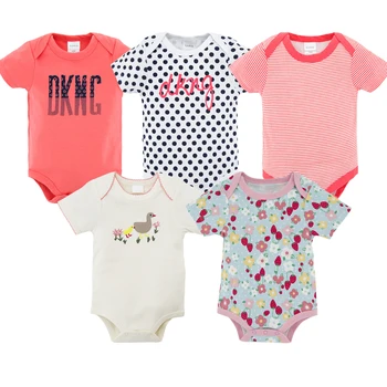 Brand Summer 4 5 pcs/lot Newborn Clothes bebe roupas Baby Cotton Bodysuits Short Sleeve Girl Boy Jumpsuit 0-12 Months
Brand Summer 4 5 pcs/lot Newborn Clothes bebe roupas Baby Cotton Bodysuits Short Sleeve Girl Boy Jumpsuit 0-12 Months