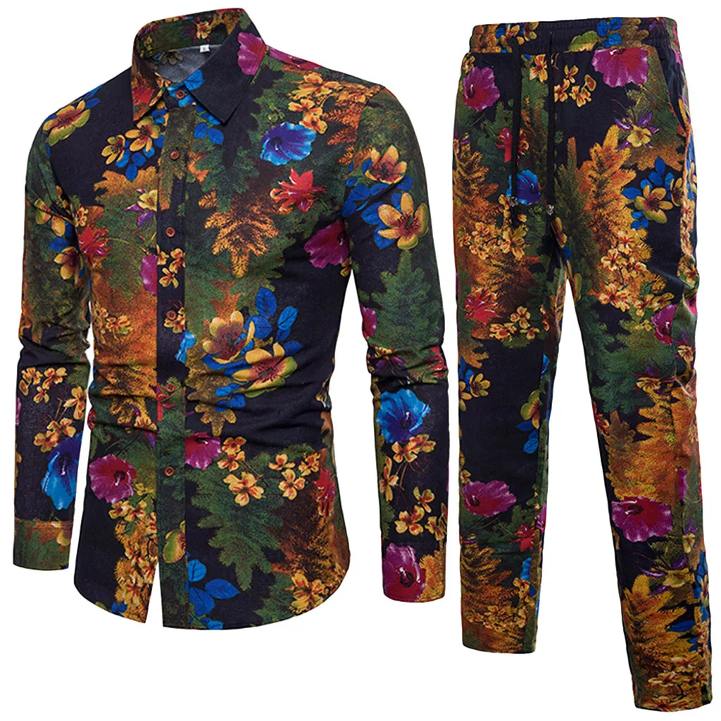 2018 New Arrival Men Shirts Set Top + Pants Casual Shirt Suits Single Breasted Floral Printed Vacation Beach Large Size M-5XL D5
2018 New Arrival Men Shirts Set Top + Pants Casual Shirt Suits Single Breasted Floral Printed Vacation Beach Large Size M-5XL D5