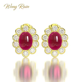 Wong Rain Vintage 925 Sterling Silver Ruby Sapphire Gemstone Diamonds Earrings Ear Studs Fine Jewelry Wholesale Drop Shipping
Wong Rain Vintage 925 Sterling Silver Ruby Sapphire Gemstone Diamonds Earrings Ear Studs Fine Jewelry Wholesale Drop Shipping