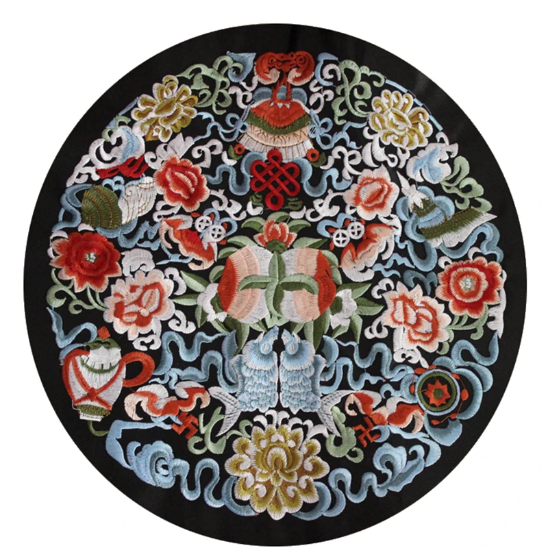 Xiangyue-Miao Embroidery Chinese Style Diy Handmade Clothing Bag Garment Accessories Big Patch Flower Applique
Xiangyue-Miao Embroidery Chinese Style Diy Handmade Clothing Bag Garment Accessories Big Patch Flower Applique