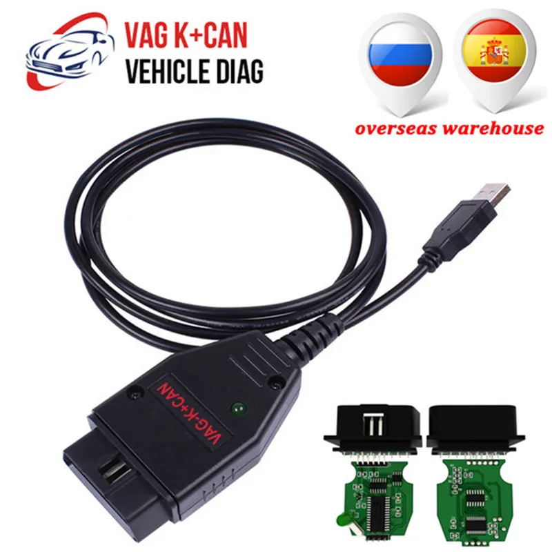 OBD2 Car Diagnostic Cable for VAG K+CAN Commander 1.4 with FTDI FT232RL PIC18F258 OBDII Scanner For V-W/Audi/Skoda VAG Commander
OBD2 Car Diagnostic Cable for VAG K+CAN Commander 1.4 with FTDI FT232RL PIC18F258 OBDII Scanner For V-W/Audi/Skoda VAG Commander