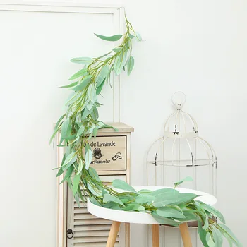 Artificial Hanging Plants Plastic Eucalyptus Artificial Rattan Green Acrylic Leaves Vine for Wedding Home Garden Decoration
Artificial Hanging Plants Plastic Eucalyptus Artificial Rattan Green Acrylic Leaves Vine for Wedding Home Garden Decoration