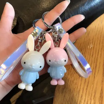 Cute Rabbit Key Chain Purse Pendant Key Chains Kawaii Gradient Bag Charm for Girl Keys Ring Creative Trinket Kpop Accessories
Cute Rabbit Key Chain Purse Pendant Key Chains Kawaii Gradient Bag Charm for Girl Keys Ring Creative Trinket Kpop Accessories