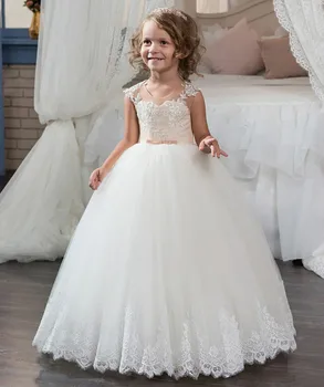 New Princess First Communion Dresses for Girls Lace Up Sleeveless Ball Gown Flower Girl Dresses for Weddings Custom Made
New Princess First Communion Dresses for Girls Lace Up Sleeveless Ball Gown Flower Girl Dresses for Weddings Custom Made