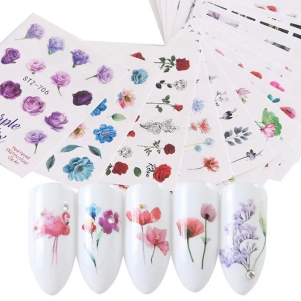 New Watercolor Floral Flower Nail Sticker Flamingo Sea Horse Designs Nail Sticker Water Slider DIY Manicure Nail Art Decor
New Watercolor Floral Flower Nail Sticker Flamingo Sea Horse Designs Nail Sticker Water Slider DIY Manicure Nail Art Decor