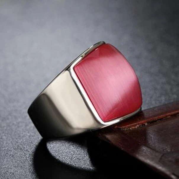 New Fashion Rings Punk 361L Stainless Steel Vintage Rings with pink Opal Rings for Party
New Fashion Rings Punk 361L Stainless Steel Vintage Rings with pink Opal Rings for Party