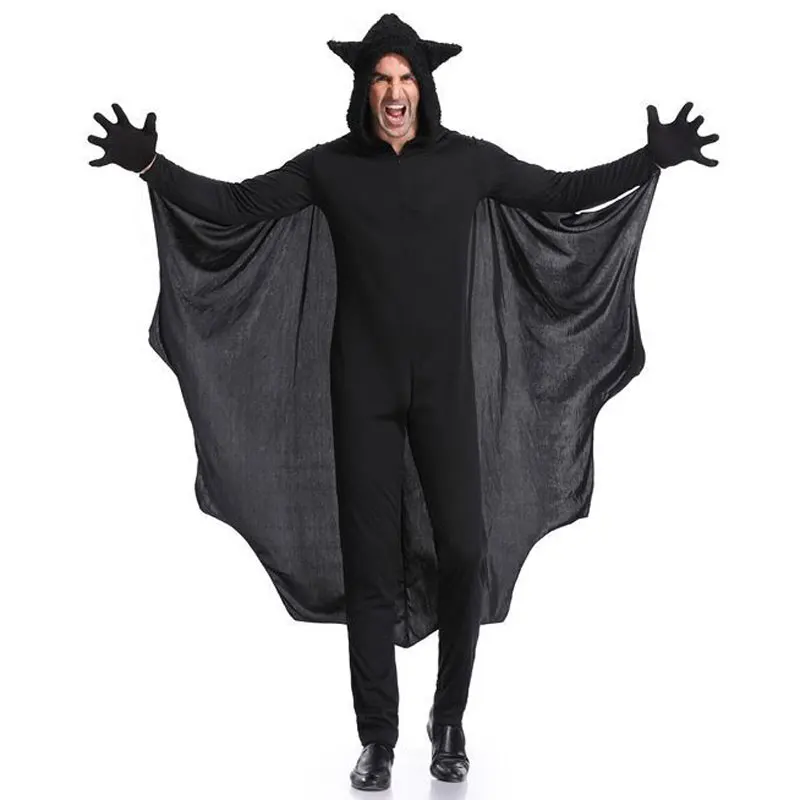 Umorden Purim Halloween Party Costume Man Black Bat Vampire Costumes for Men Bat Cosplay Long Jumpsuit
Umorden Purim Halloween Party Costume Man Black Bat Vampire Costumes for Men Bat Cosplay Long Jumpsuit