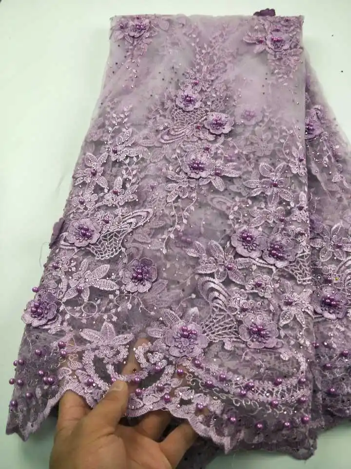 2018 high quality lilac purple French net lace fabric 3D flowers African tulle lace with beads for party ZLN51
2018 high quality lilac purple French net lace fabric 3D flowers African tulle lace with beads for party ZLN51