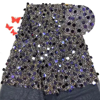 Cassiel Sequins Lace Fabrics for Dresses Embroidery Nigerian Mesh Lace Fabric with Sequins Wholesale Price African Lace
Cassiel Sequins Lace Fabrics for Dresses Embroidery Nigerian Mesh Lace Fabric with Sequins Wholesale Price African Lace