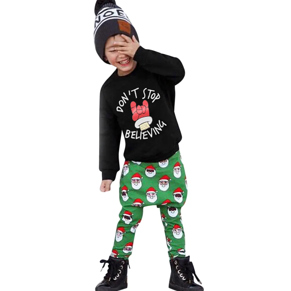 Baby Clothes Set Toddler Baby Boys Girls Christmas Long Sleeve Letter Print Tops Pants Outfit Set Kids Top Shirts
Baby Clothes Set Toddler Baby Boys Girls Christmas Long Sleeve Letter Print Tops Pants Outfit Set Kids Top Shirts