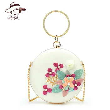 3D Flower Pearl Diamonds Round Banquet Party Evening Bag Women Shoulder Bag Day Clutches Ladies Wedding Messenger Handbag Purse
3D Flower Pearl Diamonds Round Banquet Party Evening Bag Women Shoulder Bag Day Clutches Ladies Wedding Messenger Handbag Purse