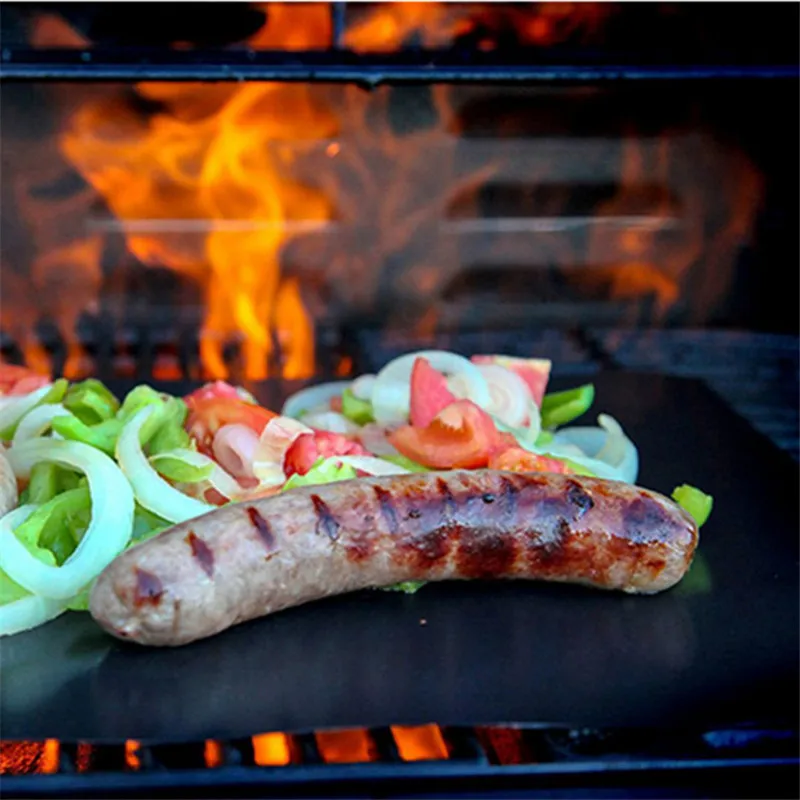 Reusable Non-stick BBQ Grill Mat 0.2mm Thick PTFE Barbecue Grill Mats Cooking And Baking And Microwave Oven Grill Sheet 1pcs
Reusable Non-stick BBQ Grill Mat 0.2mm Thick PTFE Barbecue Grill Mats Cooking And Baking And Microwave Oven Grill Sheet 1pcs