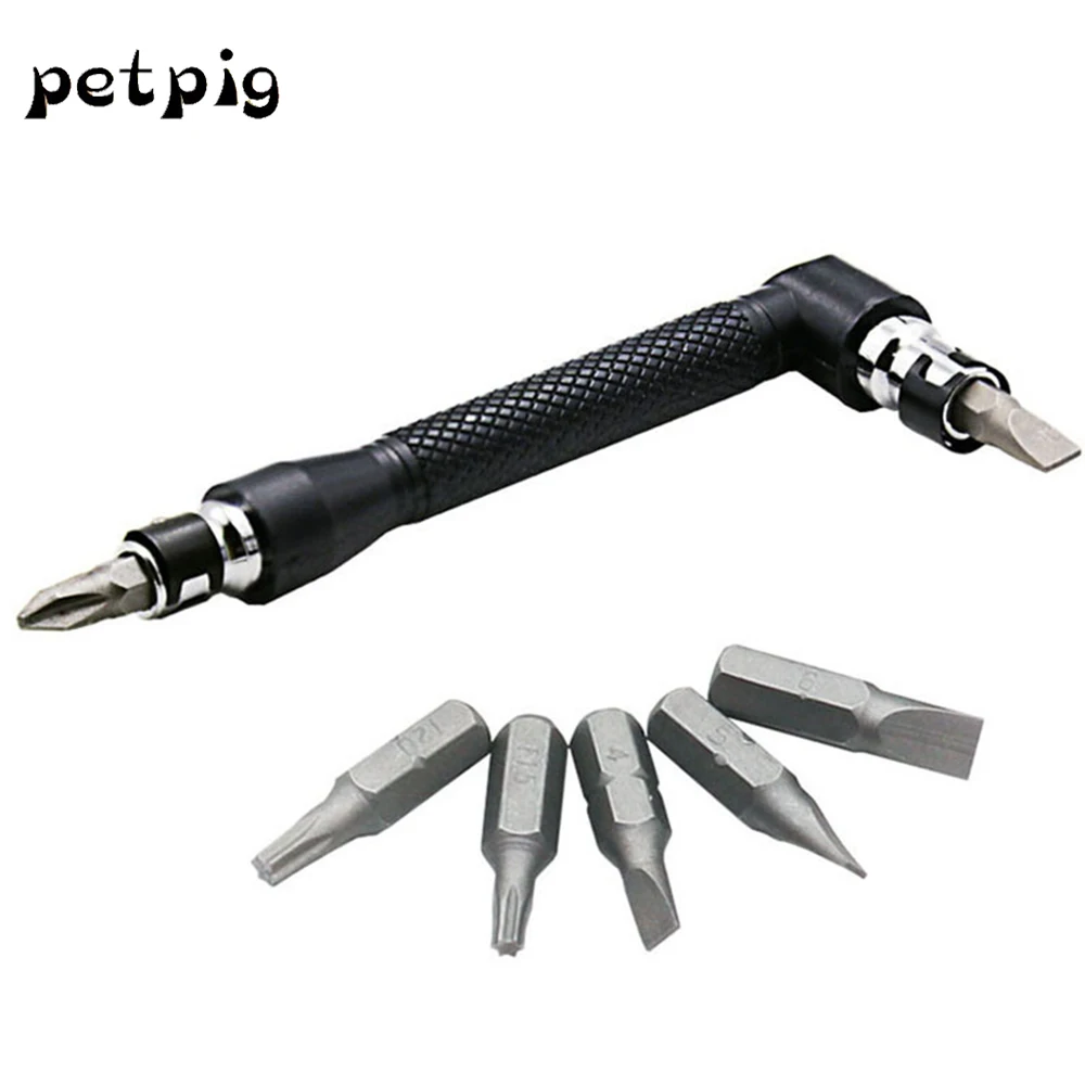 Petpig L-shaped Mini Socket Wrench 1/4" 6.35mm Screwdriver Bits Drill Set Dual Head Key Utility Tool set
Petpig L-shaped Mini Socket Wrench 1/4" 6.35mm Screwdriver Bits Drill Set Dual Head Key Utility Tool set