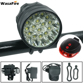 WasaFire 40000lm 16x XML T6 LED Bicycle Light + Laser bike Tail Light Led farol Bike front Light luz bicicleta Headlight Lamp
WasaFire 40000lm 16x XML T6 LED Bicycle Light + Laser bike Tail Light Led farol Bike front Light luz bicicleta Headlight Lamp