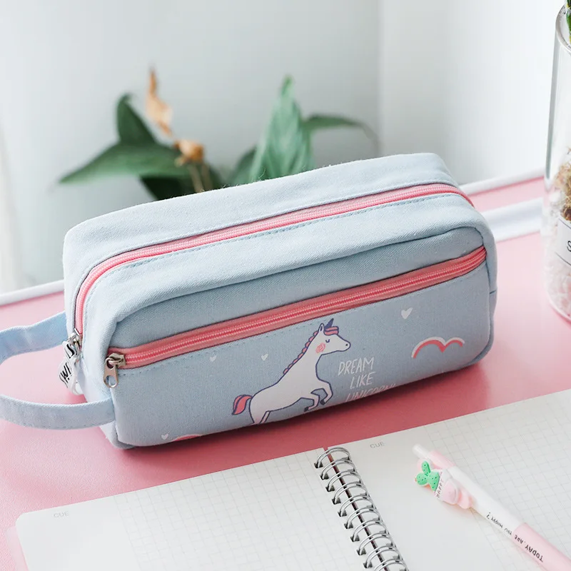 Large Capacity Canvas Cute Kawaii Princess Horse Unicorn Makeup Pouch Storage Multifunctional Pencil Case Box Bag Girls Product
Large Capacity Canvas Cute Kawaii Princess Horse Unicorn Makeup Pouch Storage Multifunctional Pencil Case Box Bag Girls Product
