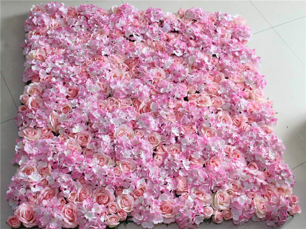 

SPR Free Shipping-pink-10pcs/lot Artificial silk rose flower wall wedding background lawn/pillar road lead market decoration