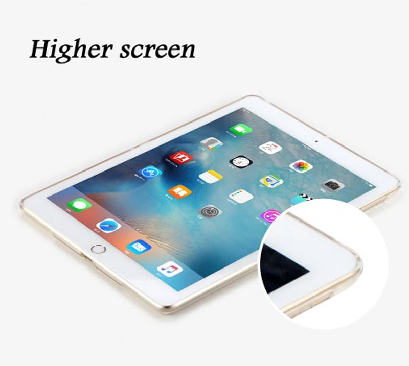Для iPad Pro 12 9 дюйма 2017 чехол тонкий кристально чистый защитный силиконовый из ТПУ