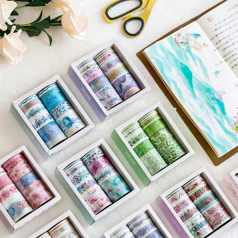 10Pcs/lot Sticky Paper Masking Washi Tape Set Sakura Unicorn Cute Japanese Stationery Kawaii Scrapbooking Supplies Sticker
10Pcs/lot Sticky Paper Masking Washi Tape Set Sakura Unicorn Cute Japanese Stationery Kawaii Scrapbooking Supplies Sticker