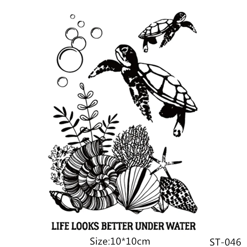 Sea turtle Transparent Clear Silicone Stamps for DIY Scrapbooking/Card Making/Kids Fun Decoration Supplies
Sea turtle Transparent Clear Silicone Stamps for DIY Scrapbooking/Card Making/Kids Fun Decoration Supplies